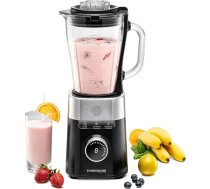 ROMMELSBACHER MX 1260 blenderis, 22 000 apgr./min, 8 līmeņu ātruma regulēšana, funkciju pogas (Smoothie, Pulse, Ice Crush), 1,5 l stikla krūze, speciāls nerūsējošā tērauda nazis, 1200 Watt