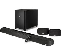 Polk Audio MagniFi Max AX SR 7.1.2 mājas kinozāles skaņu panelis ar bezvadu zemfrekvences skaļruni, Dolby Atmos, DTS:X, HDMI eARC, Bluetooth, AirPlay 2, Google Chromecast, melns