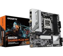 GIGABYTE B650M Gaming Plus WiFi pamatplate - AMD Ryzen 9000 procesori, 5+2+2 fāzes VRM, līdz 8000 MHz DDR5, 2xPCIe 4.0 M.2, 2.5GbE LAN, WiFi 6E, USB 3.2 Gen 1