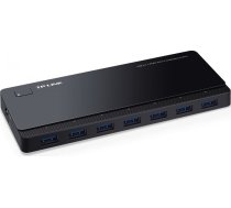 7 portu usb 3.0 koncentrators ar diviem uzlādes portiem