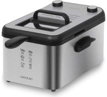 Cecotec Fritteuse CleanFry Infinity 3000 , 3 L , temperatūra līdz 190 ºC, taimeris, OilCleaner filtrs, Schwarzes Finish, 2400 W