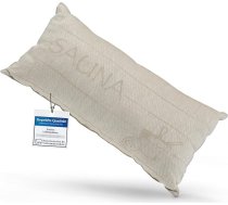 sositex 1 Premium pirts spilvens Favourite Cushion Travel Pillow Design: Izmēri: 45 x 22 cm, lina/kokvilnas šūpuļtīkls, pludmalei vai piknikam (dabīgs/balts)