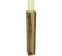 Sveču turētājs Pillar izgatavots no koka / korķa Adventa vainags Sveču turētājs Dekoratīvs Ziemassvētku rotājums Pillar Sveču laterna izgatavota no koka Lauku mājas stils Antique Brown Alpine Hut Shabby Adventa vainags