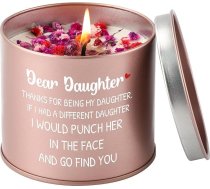 CadeauJoie Dāvanas meitai no mammas, CadeauJoie Dāvanas meitai dzimšanas dienā 265,1 g aromātiskās sveces metāla dāvanas meitai no mammas, dāvanas meitai dzimšanas dienā, Ziemassvētkos, Pateicības dienā