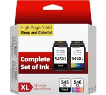 Sunnieink Ieliktņu kasetnes 545 546 XL, saderīgas ar Canon printera kasetnes 545 546 XL, PG-545 CL-546 priekš Pixma TS3400 TS3100 TS3150 TS3150 TS3300 TS3350 TS3450 TR4500 TR4551 MG250 00 MG25 50s