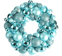 com-four® Durvju vainags Ziemassvētkiem - Adventes vainags ar dažādām Ziemassvētku balviņām skaistās krāsās - skaists, mirdzošs Ziemassvētku rotājums - galda vainags