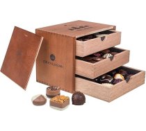 CHOCOLISSIMO šokolādes dāvana - 30 eleganta šokolāde koka kastē - Ziemassvētku saldumi - dāvana Ziemassvētkiem - dāvanu ideja dāvana Sievietes Vīrieši Vīrieši Sieviete Vīrs Vecāki Vecāki Meitene - Merry Grande