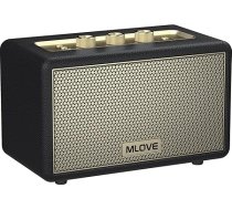 MLOVE A200 pārnēsājamais Bluetooth skaļrunis ar Aux ieeju, Micro SD kartes slotu, USB portu, jaudīgu basa zemfrekvences skaļruni, TWS savienošanu pārī, ilgstošu akumulatoru un 80 W maksimālo jaudu (melns)
