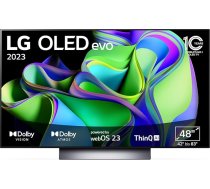 LG OLED48C37LA televizors 121 cm (48 collu) OLED evo televizors (Smart TV, Režīms filmēšanai, 120 Hz), 2023. gada modelis.