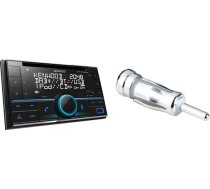 KENWOOD DPX-7300DAB 2-DIN CD autoradio ar DAB+ un Bluetooth brīvroku komplektāciju un Hama antenas adaptera antenas kontaktdakšu DIN antenas savienojums ISO 43642