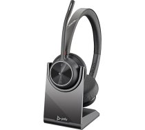 Poly Voyager 4320 UC USB-A austiņas Microsoft Teams ar uzlādes staciju