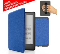 MyGadget futrālis Amazon Kindle Paperwhite 10. paaudzes (2019. gada modelis - J9G29R - 6 collas) ar siksniņu un automātiskās miega/modināšanas funkciju - flipa futrālis tumši zilā krāsā