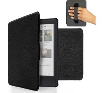 MyGadget futrālis Kobo Clara Colour 2024, Clara 2E 2022 ar rokas siksniņu un automātiskā miega un modināšanas funkciju, melns, flipa futrālis