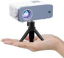 Mini projektors, VOPLLS 12000L projektors ar Full HD 1080P izšķirtspēju, portatīvais video projektors ar 50% tālummaiņu, mājas kinozāles projektors mobilajam tālrunim, planšetdatoram, klēpjdatoram, datoram, TV pierīcei
