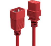 LINDY 3 m IEC C19 līdz C20 pagarinātājs - sarkans
