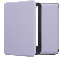 kwmobile Flip Case saderīgs ar Kobo Clara BW/Clara Colour/Tolino Shine (5) / Shine Colour Case - mākslīgās ādas futrālis - vāciņš - lavandas krāsā
