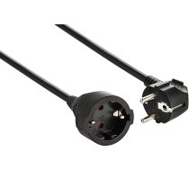 Electraline 01694 Aizsargkontaktu pagarinātājs 10 m Plastmasas kabelis IP20 Iekštelpu pagarinātājs ar bērnu drošības slēdzeni / Schuko pagarinātājs, melns, 10 m