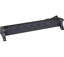 Legrand 049456 - 6 kontaktligzdu pagarinātājs ar slēdzi un kabeli, 1,5 m, melns un tumši pelēks