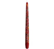 OLShop AG Ebersbacher Adventes kalendāra sveces, lakotas, sarkanas, diametrs 22 x augstums 290 mm, 2 gab. iepakojumā