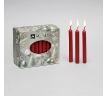 50 Weinrote 11,4 cm 100% natürliche Baumkerzen Christingle Chime Pyramide Christbaumkerzen - rauchfrei, tropffrei, goldene Flamme - Haushalt, Essstab, koscher, geruchlos, Weihnachten, vielseitig