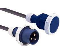 Electraline 46139 10 m neoprēna pagarinājuma kabelis H07RN-F 3G2,5 mm vīriešu/vīriešu IP67 melns