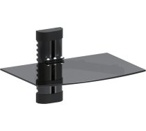 Maclean MC 663 Sienas stiprinājums 8 kg Sienas stiprinājums Stikla plaukts DVD atskaņotājam/mediju atskaņotājam Spēļu konsole PS3 TV/Hi-Fi Mēbeles Sienas piekaramie sienas glabāšanas plaukti Mount Shelf Sienas krāna stiprinājums