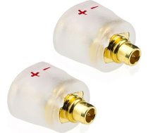 okcsc 0.75mm 2 pin kabeļa adapteris uz MMCX Male darbojas ar 0.75 2 pin kabeli, kas savienots ar SHURE SE215 SE315 SE425 SE535 SE535LTD SE846 priekš FiiO FH1 F9 F9 F9PRO FH5 Audio