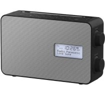 Panasonic RF-D30BTEG-K digitālais radio ar Bluetooth (DAB+, FM, darbojas no elektrotīkla un akumulatora, aizsardzība pret šļakatām, AUX, modinātāja funkcija, virtuves taimeris)