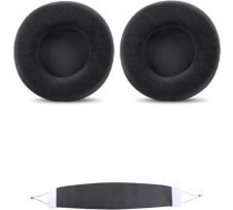 INF Rezerves austiņu spilventiņi un galvas lenta SteelSeries Siberia V1, V2, V3 Prism, ergonomisks dizains, izolācija un komforts, flanelis + proteīna āda