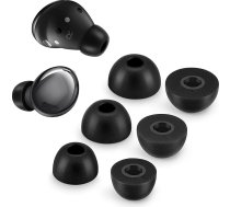 YieJoya putu ausu aizbāžņi Samsung Galaxy Buds Pro - Izbaudiet maksimālu komfortu un nemainīgu piemērotību ar atmiņas putu uzgaļiem - melni