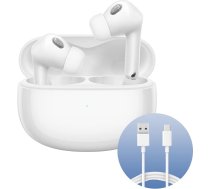 Xiaomi Buds 3T ProGloss White + USB-C kabelis 1m White, bezvadu austiņas ar iebūvētu USB-C kabeli, 1m, Bluetooth 5.2 savienojums, trokšņu slāpēšanas funkcija