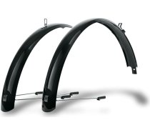 SKS GERMANY BLUEMELS Basic 26 collu 53 mm melns dubļusargu komplekts, velosipēdu aksesuāri (izturīga daudzslāņu konstrukcija, ASR drošības sistēma, V veida siksnas ar fiksētiem tiltiņiem elastīgai regulēšanai), melns