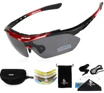 Bezmaksas karavīra Polaroid saulesbrilles, vīriešu velosipēdu brilles, sporta brilles, 5 in 1 taktiskās militārās brilles riteņbraukšanai, braukšanai, pārgājieniem, makšķerēšanai, āra aktivitātēm