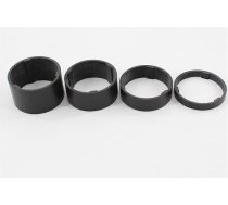 Sankuai 4 gabali 5 mm + 10 mm + 15 mm + 20 mm Ultralight Matt UD Full Carbon Fibre galvas komplekti Velosipēdu veļas mazgājamā mašīna Bike Handle Carbon Spacer MTB