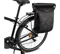 WOZINSKY velosipēdu somas somas aizmugurējam ritenim Ūdensnecaurlaidīga ceļojuma soma velosipēdam, kalnu velosipēdam, ebike, MTB, MTB, ceļa velosipēda somai, 23 L (melna)