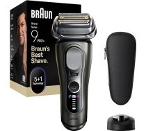 Braun Series 9 PRO+ vīriešu elektriskais skuveklis, 5+1 īpaši plāni precīzi asmeņi, Pro-SensoAdapt, skuveklis ar 60 min. akumulatoru, uzlādes statīvs, mitrs un sauss skuveklis, ražots Vācijā, 9615s, grafīts