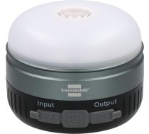 Brennenstuhl akumulatora LED āra gaisma OLI 400 AS (kempinga lampa IP54, 450 lm, līdz 70 stundām gaismas, aptumšojama, 2 nomaināmas baterijas 18500, barošanas banka, USB C lādēšanas kabelis)