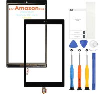 Skārienjūtīgais ekrāns für Amazon Fire HD10 2019 9. Generation M2V3R5 Touchscreen für Amazon Fire HD 10 2019 9th 10,1 Zoll Digitazer Glaspanel mit Reparatur Kit (Schwarz, kein LCD Display)