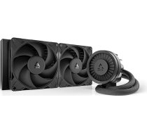 ARCTIC Liquid Freezer III Pro 280 - ūdens dzesēšana, AIO CPU ūdens dzesētājs, 2 x 140 mm, 38 mm radiators, PWM sūknis, VRM ventilators, AMD AM5/AM4, Intel LGA1851/1700 kontakta rāmis - melns