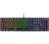 Mars Gaming MK422 Black,Mehāniskā spēļu tastatūra RGB, Antighosting,Mehāniskais slēdzis Red, portugāļu valoda