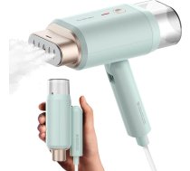 Newbealer tvaika gludeklis ar tvaiku, 1200 W tvaika gludeklis apģērbiem, 2 tvaika līmeņi, ceļojuma gludeklis, 20 s ātri sasilstošs tvaika gludeklis, mazs un viegls gludeklis ceļošanai un atpūtai, zaļš