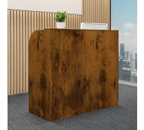 Moderns koka uzņemšanas galds ar regulējamu plauktu, daudzfunkcionāla darba vieta skaistumkopšanas saloniem, birojiem un veikaliem, brūns, 120 x 50 x 110 cm
