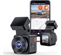 VANTRUE E1 lite Mini Dash Cam WiFi priekšējā 1080P HDR/30fps ar balss vadību, 1,54 collu IPS Slēptā autokamera, 160° nakts redzamība, 24 stundu autostāvvietas uzraudzība, GPS, G-sensors, cilpas ierakstīšana, maks.