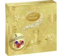 Lindt LINDOR Mini Adventes kalendārs 2025 - 109 g | 24 maigi kūstošas LINDOR bumbiņas | Eleganta šokolādes šokolāde Ziemassvētkiem | Ideāla šokolādes dāvana Adventes sezonai
