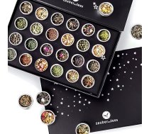 Magic of Tea | Tējas Adventes kalendārs 2025 | Ziemassvētku kalendārs ar 24 īpašām tējām, roku darbs, elegantā magnētiskā dāvanu kastītē | Tējas dāvanu komplekts tējas mīļotājiem