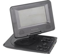 Portatīvais DVD atskaņotājs ar lielu grozāmu ekrānu, 806 mobilais DVD atskaņotājs, 1500 MAH, uzlādējams, atbalsta TV/SD kartes/USB/Region sinhronizāciju (melns)