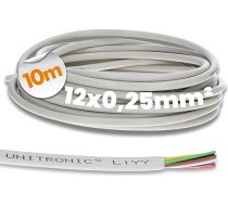 10 m Lapp 0028312 LiYY vadības kabelis 12 x 0,25 mm² I Signāla kabelis 12 dzīslu I Lodēšanas kabelis plāksnei I Datu kabelis I LED pagarinājuma kabelis I Datu līnija