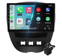 2G 64G Android 14 Auto multimediju stereo Android radio Peugeot 107/Toyota Aygo/Citroen C1 2004-2014 Wireless Carplay Android Car GPS Navigation WiFi Bluetooth SWC+ aizmugures kamera
