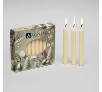 20 šampanieša 11,4 cm 100% dabīgas eglīšu sveces Christingle Chime Pyramid Ziemassvētku eglīšu sveces - bezdūmu, bez pilieniem, zelta krāsā - mājsaimniecībā, ar koferi, bez aromāta, Ziemassvētku sveces,