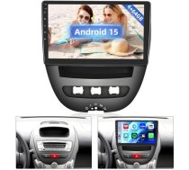 Hikity 8 Core 4GB + 64GB Android 15 Auto radio 2005-2014 Toyota Aygo Peugeot 107 Citroen C1 Radio Wireless CarPlay Android Car Bluetooth 9 collu ekrāns Auto radio ar navigāciju atpakaļgaitas kamera
